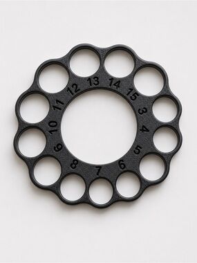 Ring Sizer Measuring Tool — Choose White or Black — Sizes 3–15